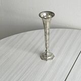 Antique patinated metal soliflore vase