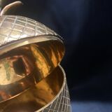 Pineapple brass ice bucket