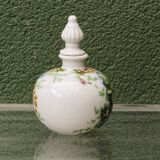 Set of 3 floral porcelain sweet jars from Paris.