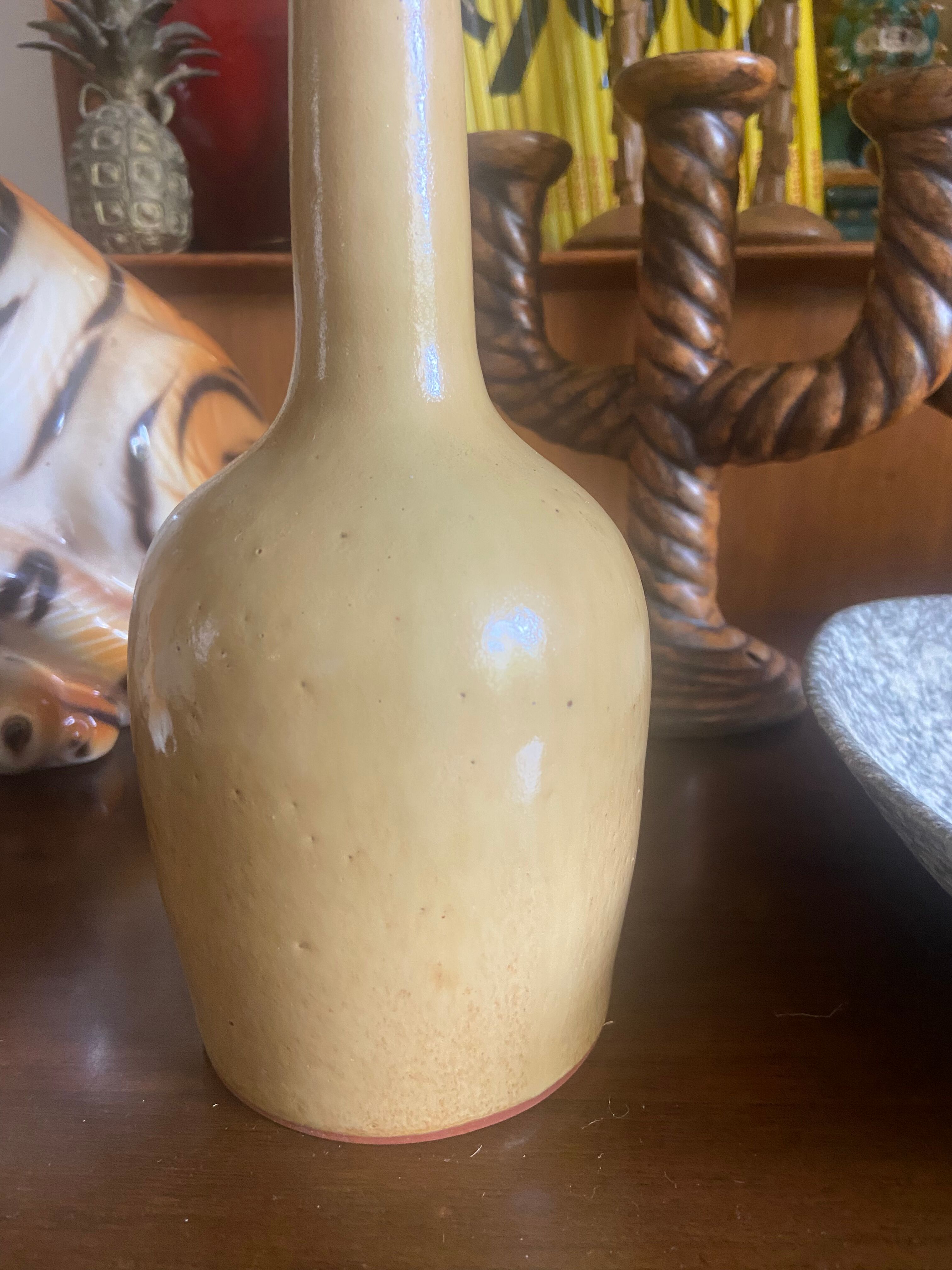 Vintage stoneware lamp