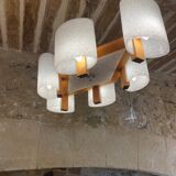 Scandinavian lucite chandelier