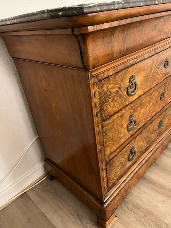 Commode Louis Philippe dessus marbre