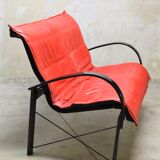 Vintage design sofa from the 80s/90s in leather