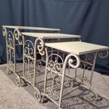 3 nesting tables in iron