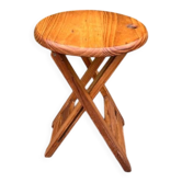 Tabouret rond pliant