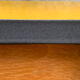 Children's wooden and formica desk and sled chairs 1970