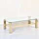 23kt Gold Plated Midcentury Coffee Table By Belgo Chrome. Vintage / Modern