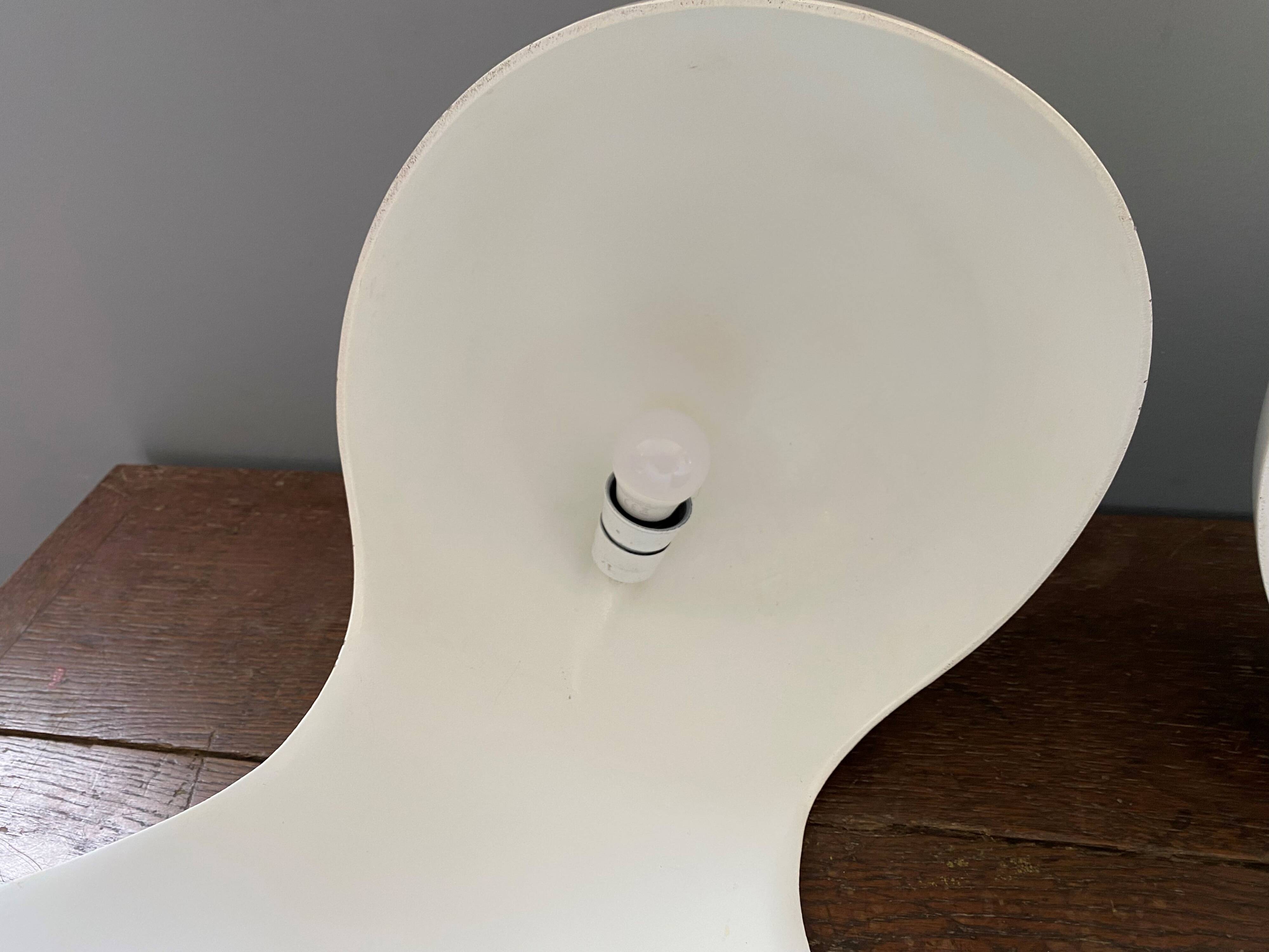 Pair of Dania lamps by Dario Tognon for Artemide vintage 1969