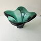 Vase en verre couleur verte vintage