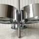 Amilux, 1970, "space age" chandelier in chrome stainless steel