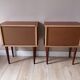 Paire de chevets en teck de style scandinave