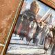 Oil on wood under glass; Italy 1960s