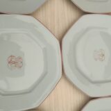 6 Reynaud porcelain plates