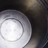 Stainless steel champagne bucket, France 1980