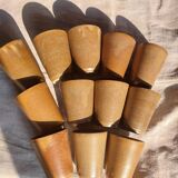 Digoin grespots vintage stoneware glasses/cups