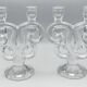 Pair of vannes crystal candelabra, 1960s decoration