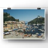 Port de Portofino, 1977" de Slim Aarons | Impression C professionnelle (impression Lambda)