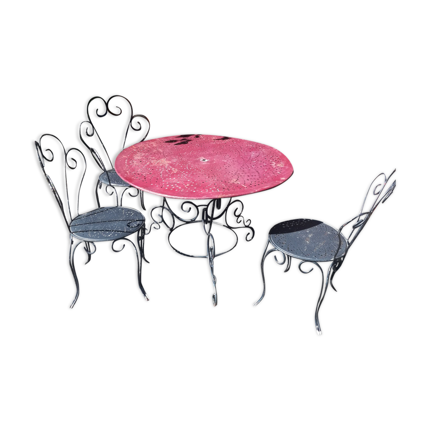 Old metal garden room