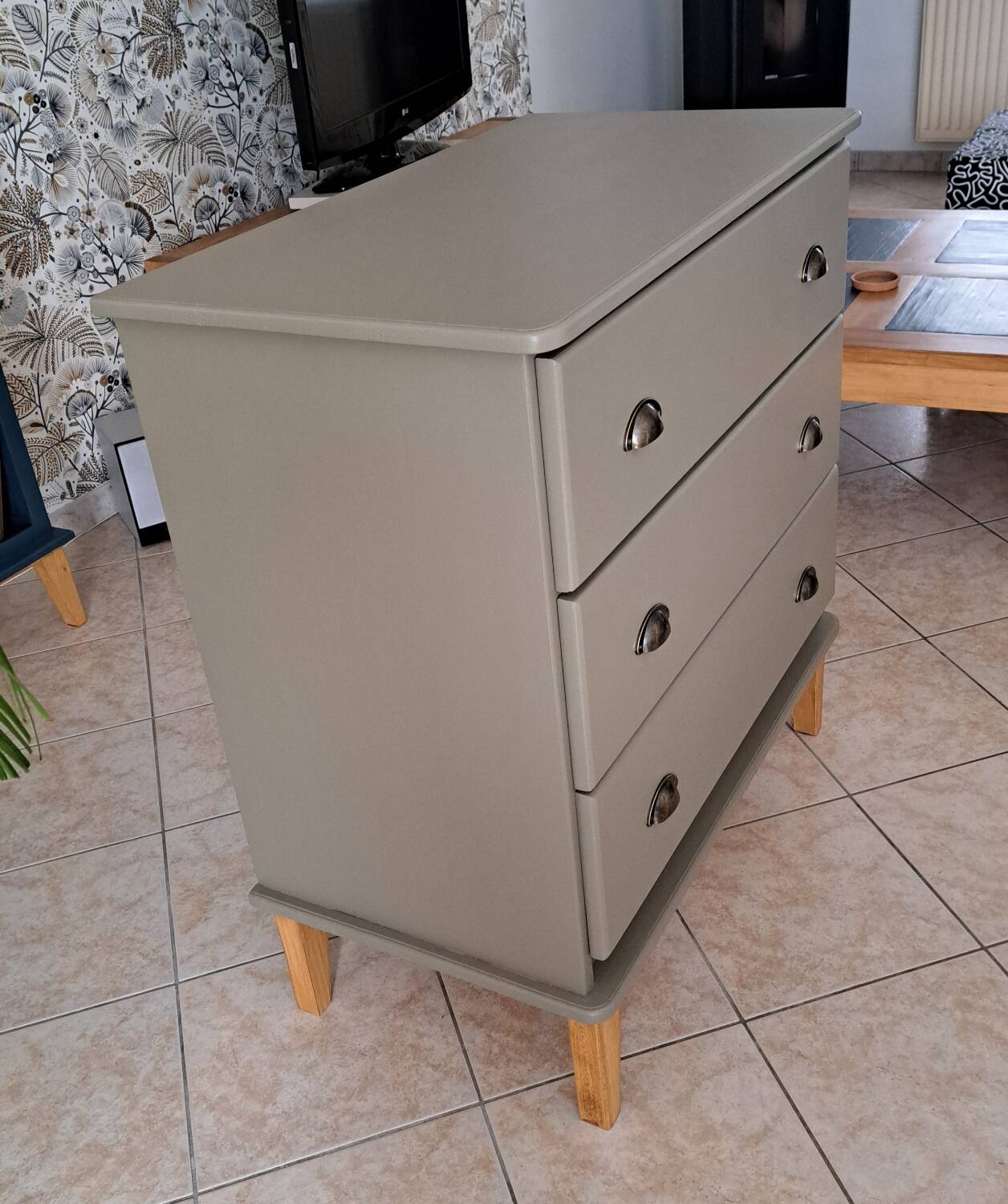 Rød Sødgren chest of drawers green Thisted
