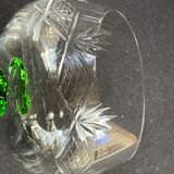 Set of 6 white wine glasses of Alsace crystal blown and cut XXth