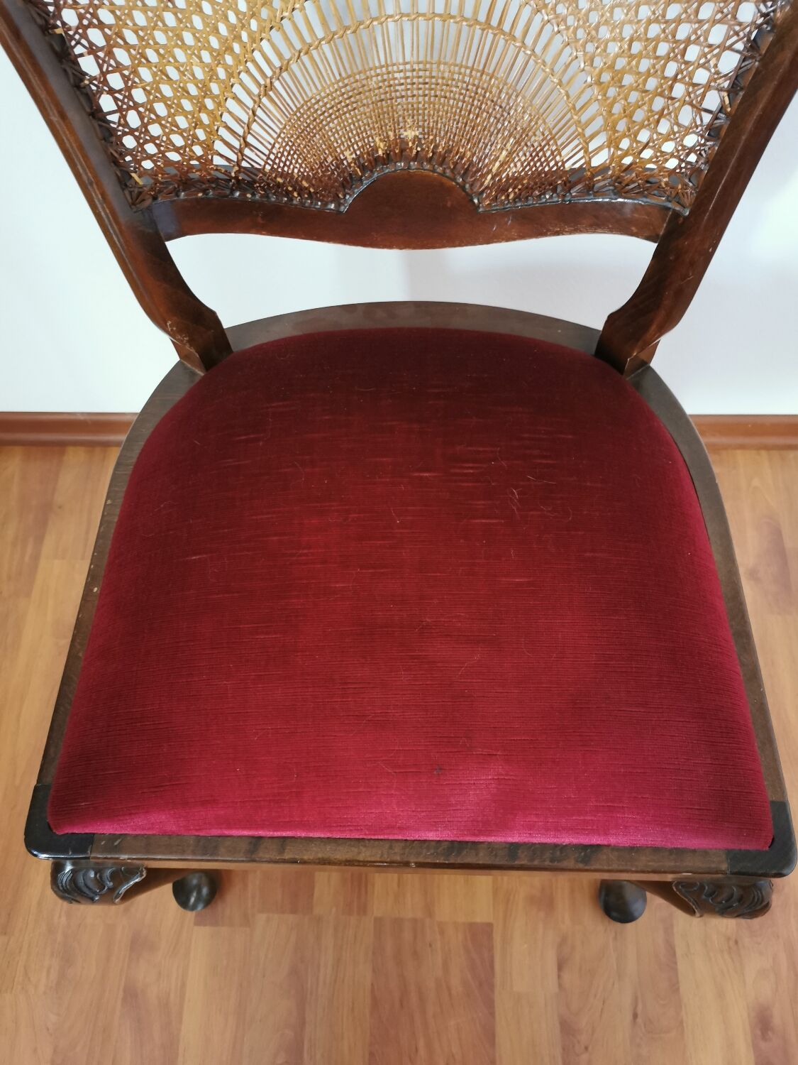 Set of two antique baroque style chairs