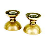 Pair of bronze candlesticks by Cheret Paris of the 1960s
