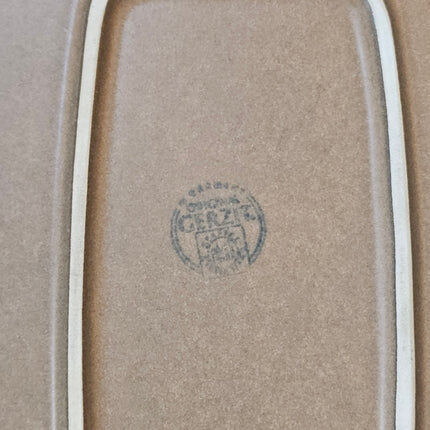 Large rectangular serving dish in Gerzit stoneware, W. Germany - 1970s