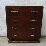 Art Deco curved chest of drawers