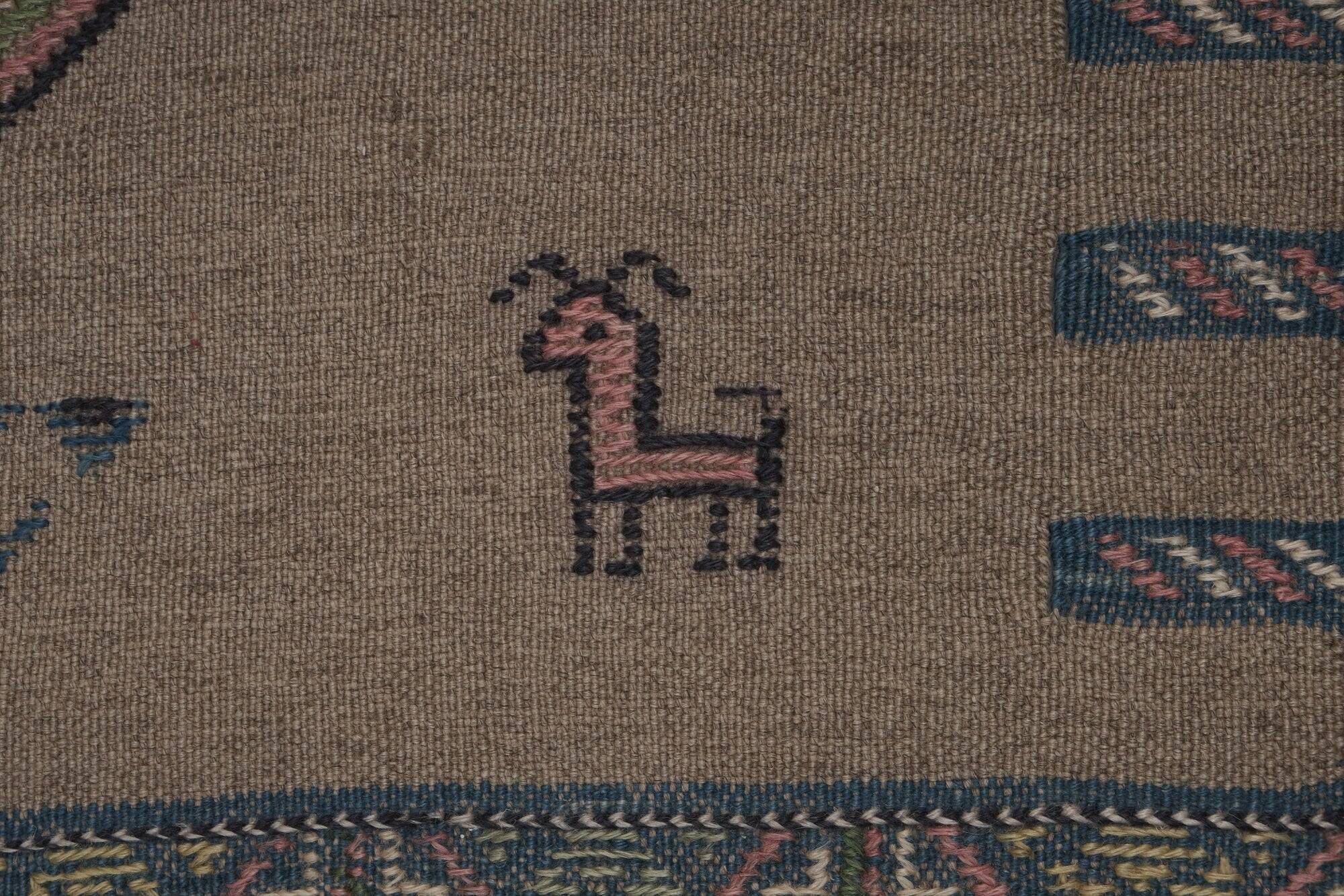 Vintage Turkish hallway rug 95x405 cm