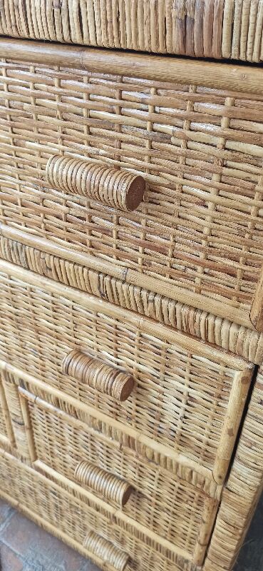 Vintage bamboo wicker rattan commodity