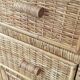 Commode vintage rotin osier bambou