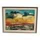 Original Swedish Oil on Panel - "Abstract Landscape" by Ragnar Godin - Dated 1968 - Framed