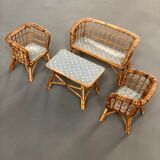 Rattan doll lounge
