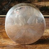 Circular silver-plated candy box, Art Deco period