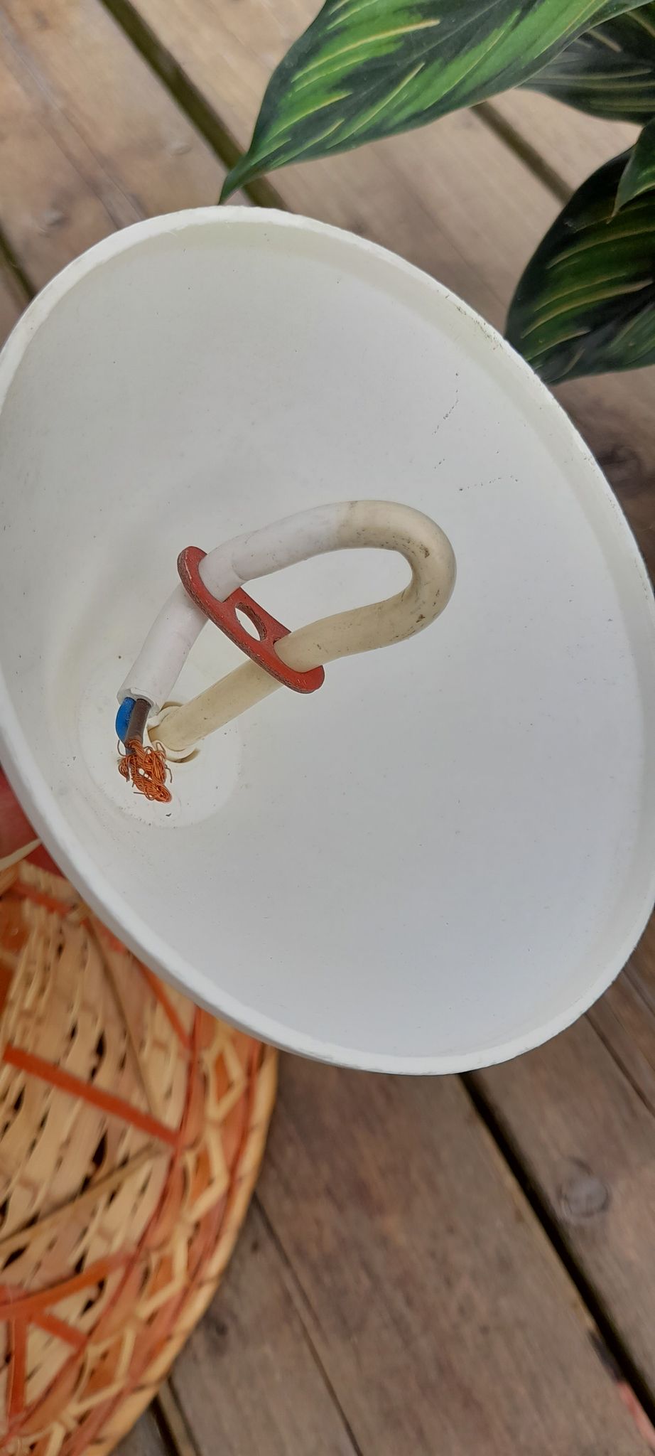 Suspension bell in rattan 3 colors, bohemian spirit seventies6
