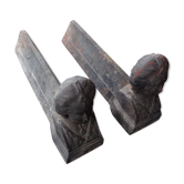 Paire de chenêts