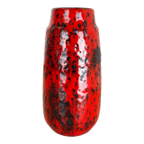 Rare Super Color Crusty Fat Lava Multi-Color Vase Scheurich, Germany WGP, 1970s