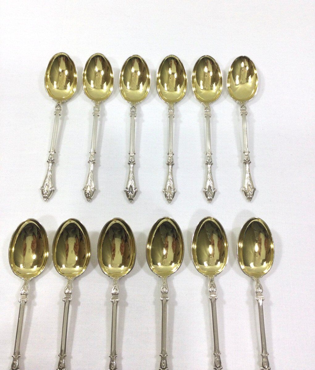 12 teaspoons art nouveau Christofle