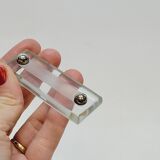 6 Card Holders Name Card Holder Placement At Table Glass And Silver Metal