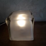 Ikea lamp ice cube frosted glass vintage
