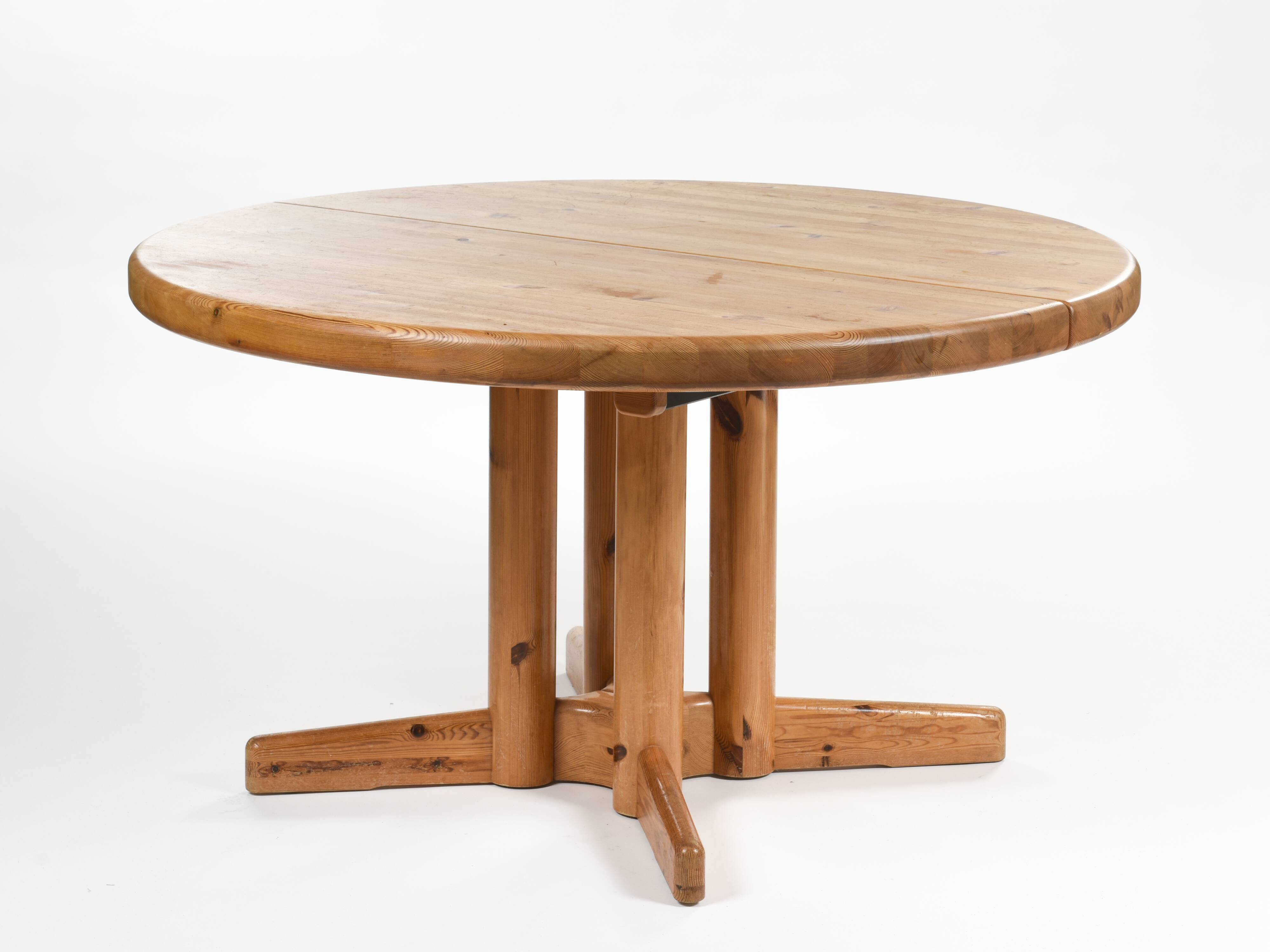 Table bois à rallonge / Extending dining table by Raine DAUMILLER