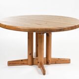 Table bois à rallonge / Extending dining table by Raine DAUMILLER