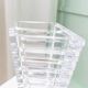 Vase en verre cristal transparent XL Rogaska – bijou vintage italien conique des années 50