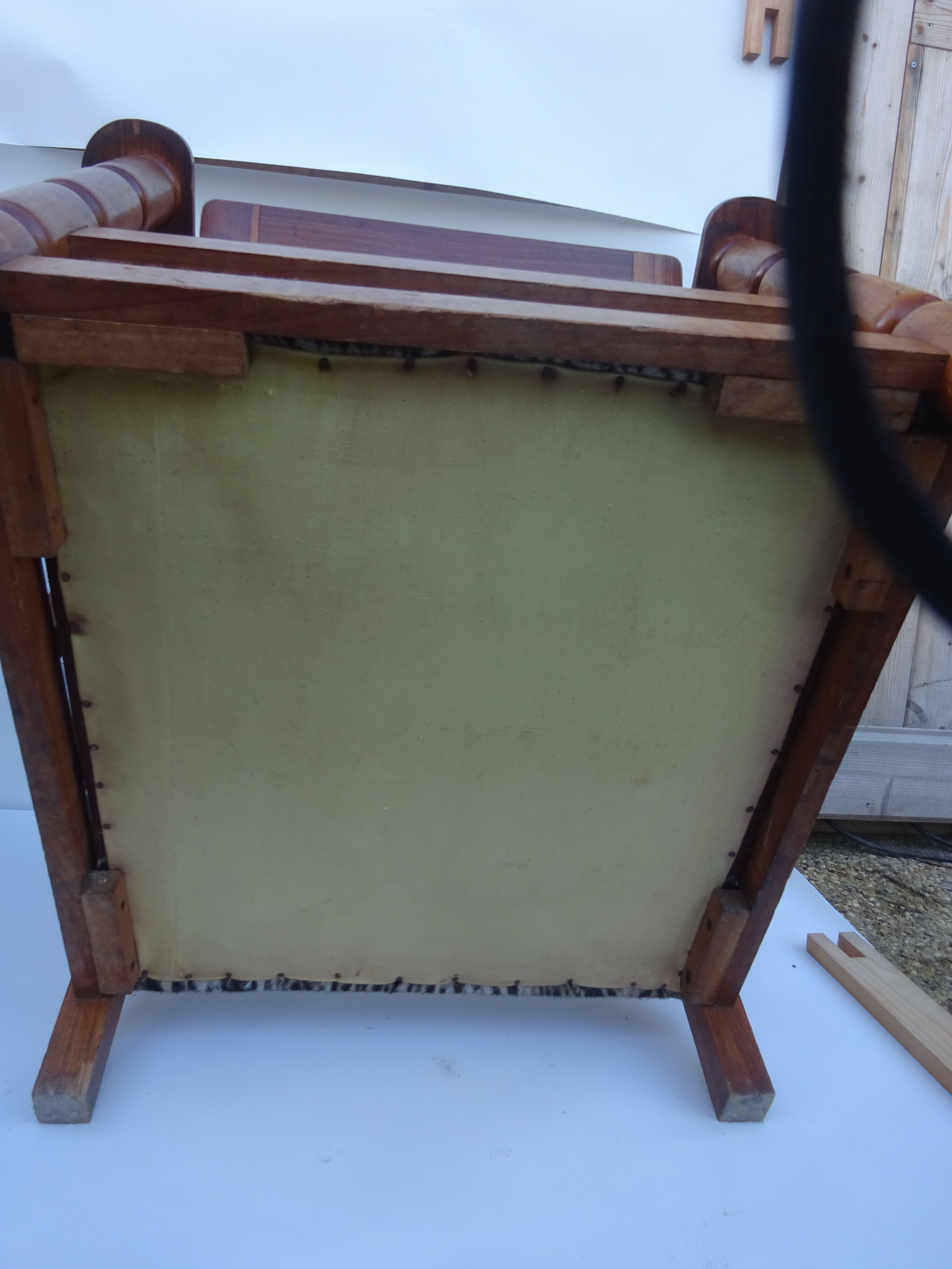 Vintage leopard club style armchairs pair