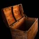 Large antique chest in solid pine and oak