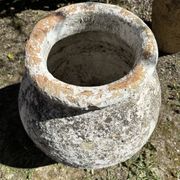 Ancient terracotta pottery jar from the 18th century.