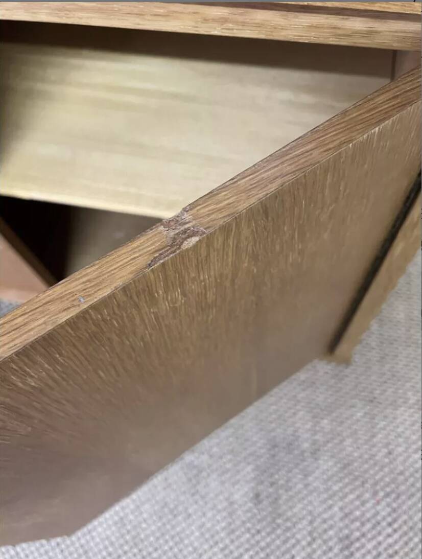 Small vintage secretary cabinet