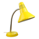 Lampe de bureau réglable en métal peint jaune et bras spiral chromé de TEP, années 1970