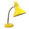 Lampe de bureau réglable en métal peint jaune et bras spiral chromé de TEP, années 1970