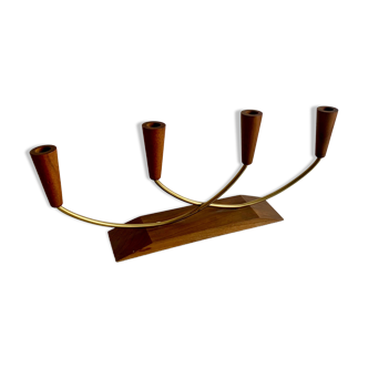 Teak candleholder, 1960s